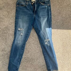 Universal Thread Blue Distressed Skinny Jeans